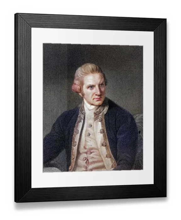 Framed Print : James Cook 1728-1779, British naval commander
