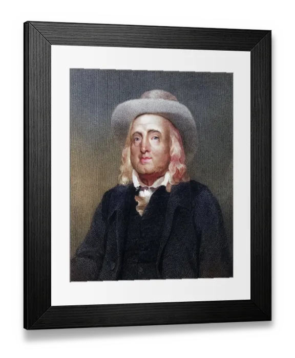 Framed Print : Jeremy Bentham 1748-1832, English philosopher