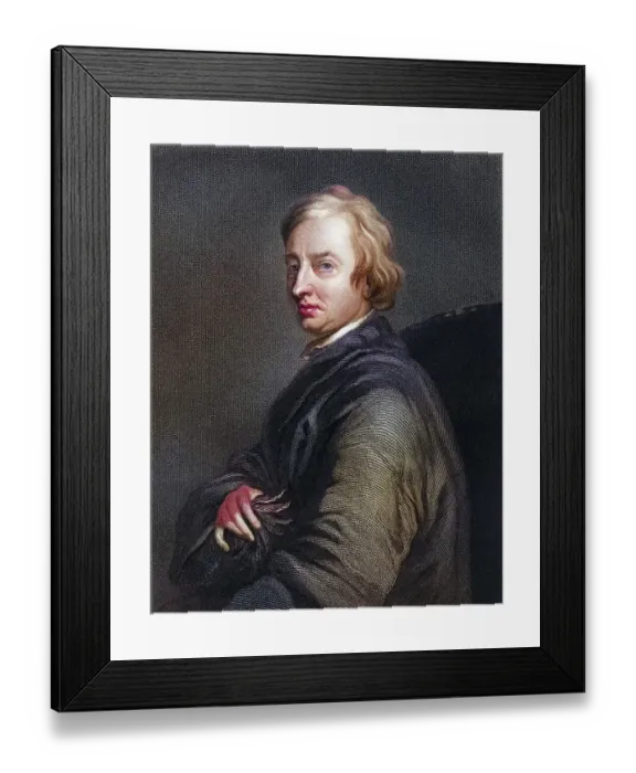 Framed Print : John Dryden 1631-1700, English poet