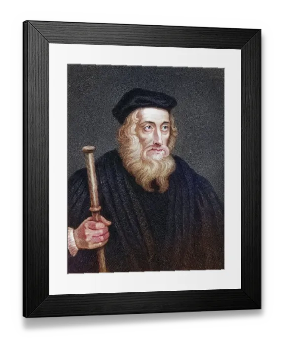 Framed Print : John Wycliffe, also known as Wycliff Framed Print : John Wycliffe, also known as Wycliff