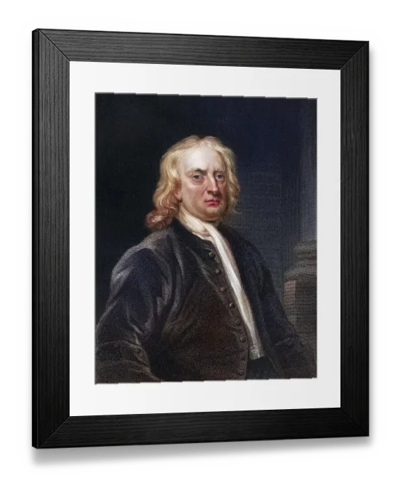 Framed Print : Sir Isaac Newton 1642-1727, English physicist and mathematician Framed Print : Sir Isaac Newton 1642-1727, English physicist and mathematician