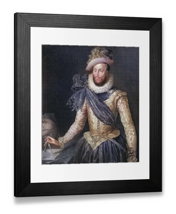 Framed Print : Sir Walter Raleigh (1554-1618) Framed Print : Sir Walter Raleigh (1554-1618)