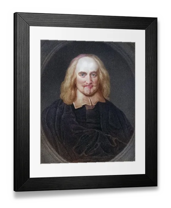 Framed Print : Thomas Hobbes 1588-1679, English philosopher and political theorist