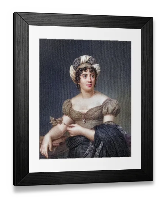 Framed Print : Madame de Stael (Anne-Louise-Germaine Necker) Baroness de Stael-Holstein