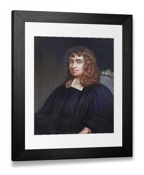 Framed Print : Isaac Barrow 1630-1677, English classical philologist Framed Print : Isaac Barrow 1630-1677, English classical philologist