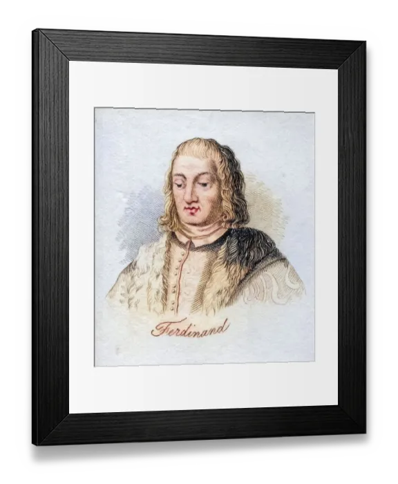 Framed Print : Ferdinand V. called the Catholic 1452-1516 King of Castile as Ferdinand II Framed Print : Ferdinand V. called the Catholic 1452-1516 King of Castile as Ferdinand II