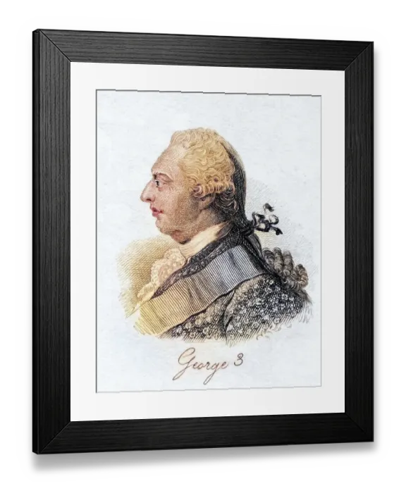 Framed Print : George III 1738-1820 George William Frederick
