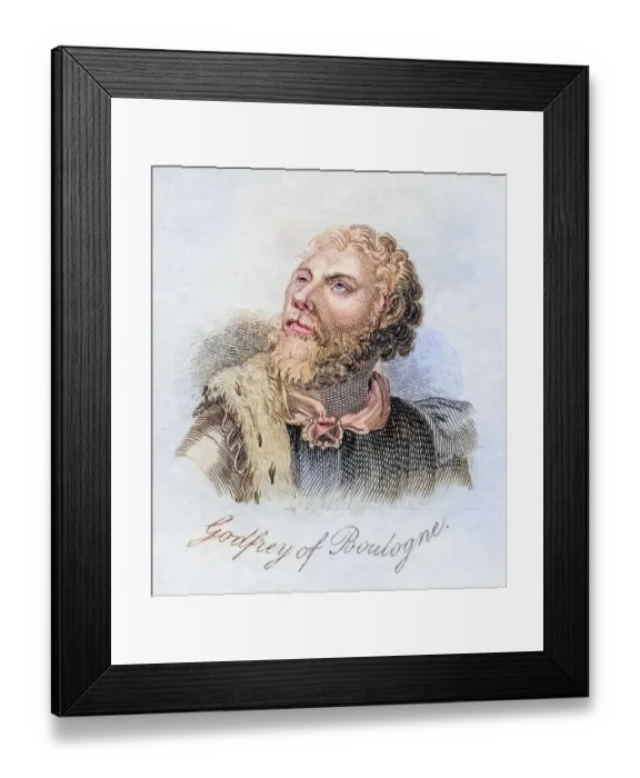 Framed Print : Godrey of Buoillon or Boulogne c