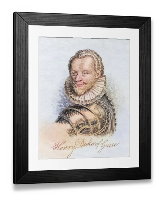 Framed Print : Henry I Prince of Joinville Duke of Guise Count of Eu 1550 Framed Print : Henry I Prince of Joinville Duke of Guise Count of Eu 1550