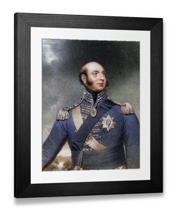 Framed Print : Prince Edward Augustus Duke of Kent and Strathearn 1767 to 1820 Son of King George III and father of Queen Victoria