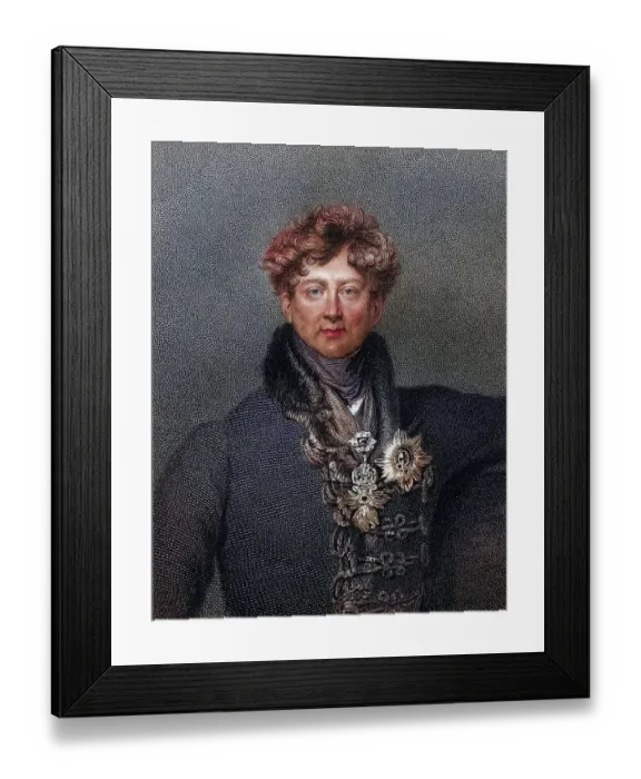 Framed Print : King George IV George Augustus Frederick 1762 to 1830 King of Great Britain and Ireland