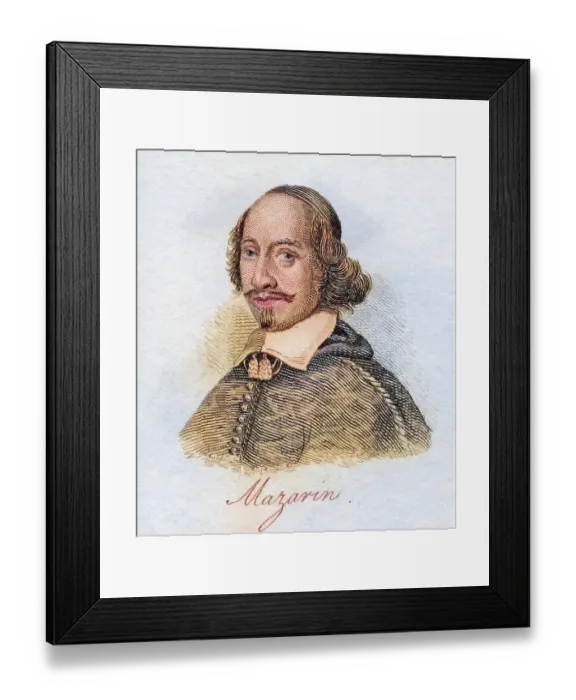 Framed Print : Jules Mazarin born Giulio Raimondo Mazzarino 1602 Framed Print : Jules Mazarin born Giulio Raimondo Mazzarino 1602