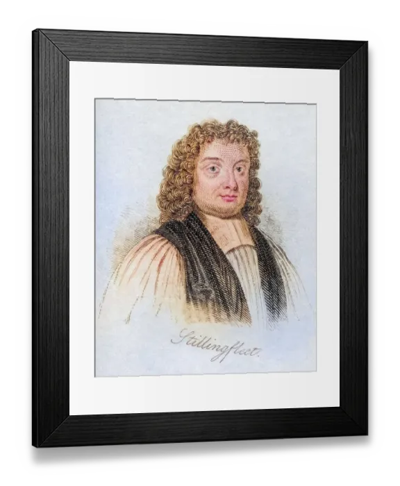 Framed Print : Edward Stillingfleet 1635 -1699 British theologian from the book Crabbs Historical Dictionary from 1825 Framed Print : Edward Stillingfleet 1635 -1699 British theologian from the book Crabbs Historical Dictionary from 1825