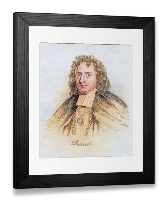 Framed Print : Thomas Burnet c1635 -1715 English theologian