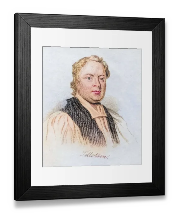 Framed Print : John Tillotson 1630-1694 English Prelate