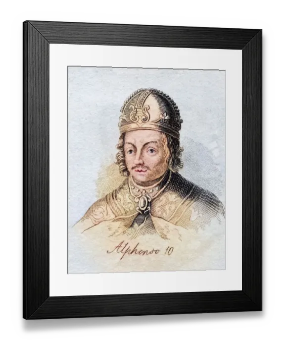 Framed Print : Alfonso X of Castile, 1221 -1284 Framed Print : Alfonso X of Castile, 1221 -1284