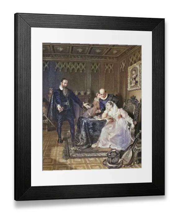 Framed Print : John Knox admonishes Mary, Queen of Scots