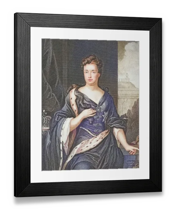 Framed Print : Queen Anne, 1665, 1714, Queen of Great Britain from 1702