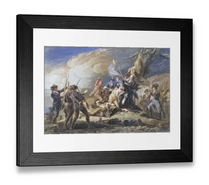 Framed Print : Death of General Montgomery, Battle of Quebec 1775 Framed Print : Death of General Montgomery, Battle of Quebec 1775
