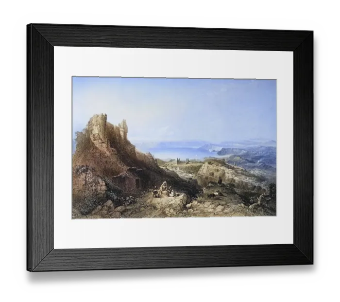 Framed Print : Lake Tiberius from the castle of Saphet Framed Print : Lake Tiberius from the castle of Saphet