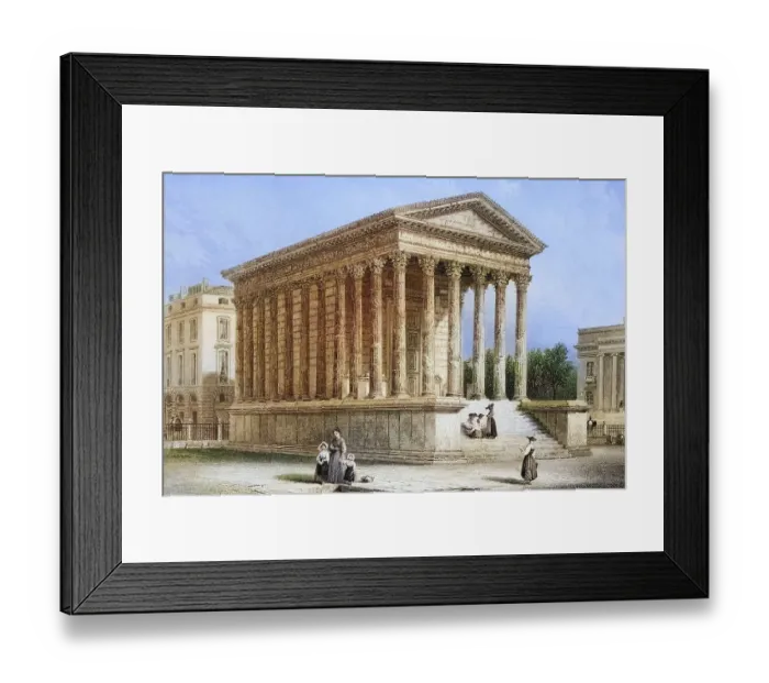 Framed Print : The Maison Carree, Nimes, France