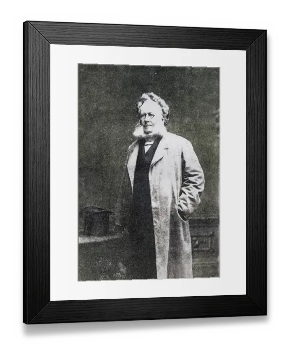Framed Print : Henrik Ibsen, 1828-1906, Norwegian playwright Framed Print : Henrik Ibsen, 1828-1906, Norwegian playwright