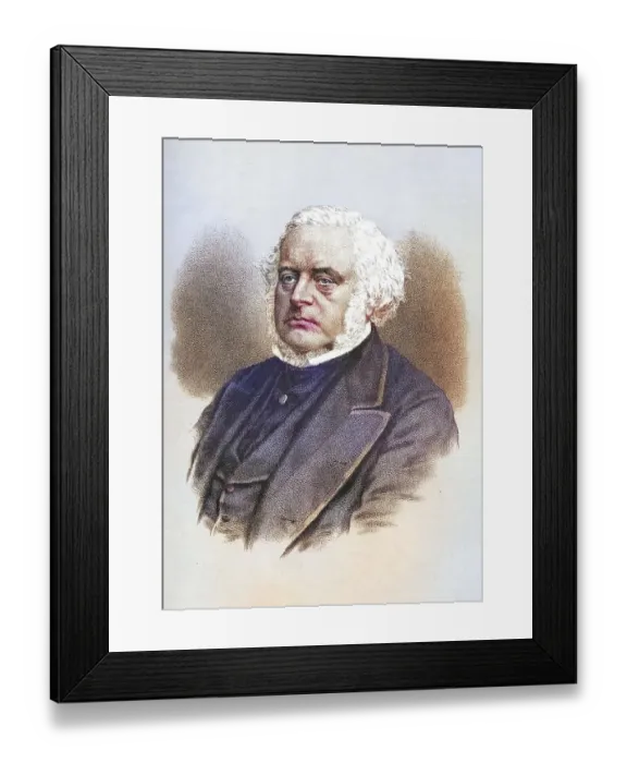 Framed Print : John Bright, 1811-1889, British statesman and orator