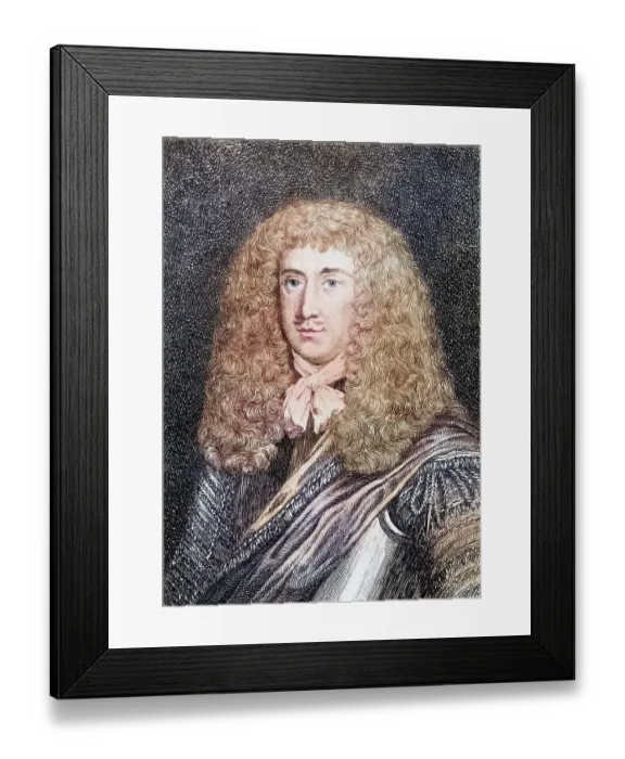 Framed Print : Charles Cotton, 1630-1687, English poet Framed Print : Charles Cotton, 1630-1687, English poet