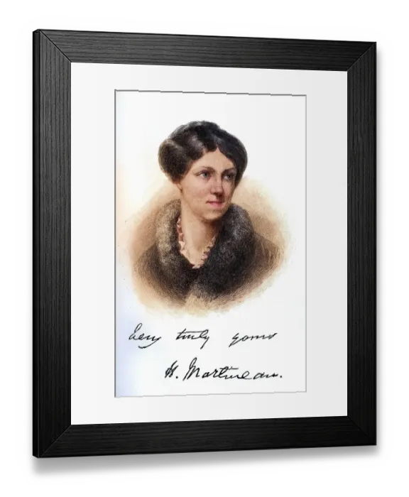 Framed Print : Harriet Martineau (born 12 June 1802 in Norwich) Framed Print : Harriet Martineau (born 12 June 1802 in Norwich)