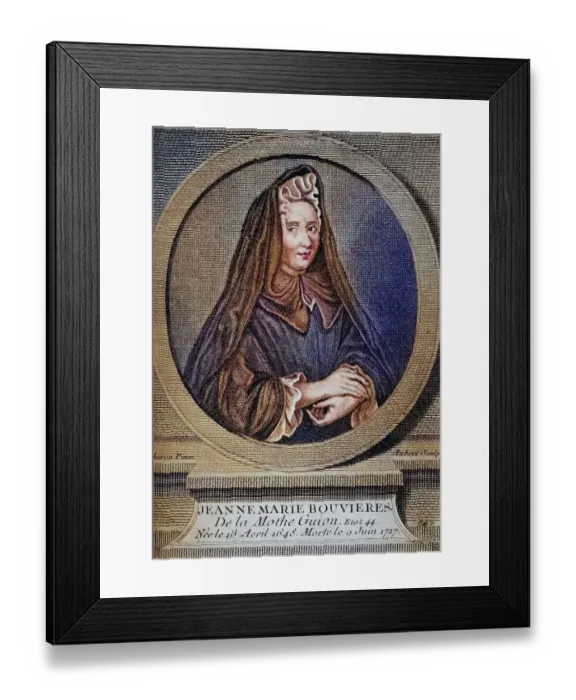 Framed Print : Jeanne-Marie Bouvier de La Motte Guyon (born 13 April 1648 in Montargis) Framed Print : Jeanne-Marie Bouvier de La Motte Guyon (born 13 April 1648 in Montargis)