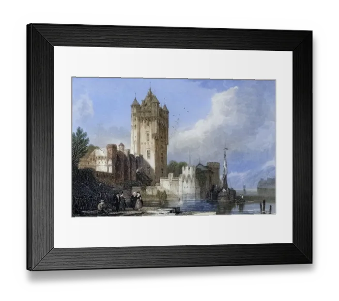 Framed Print : The Gothic towers of Ellfeld, Germany Framed Print : The Gothic towers of Ellfeld, Germany