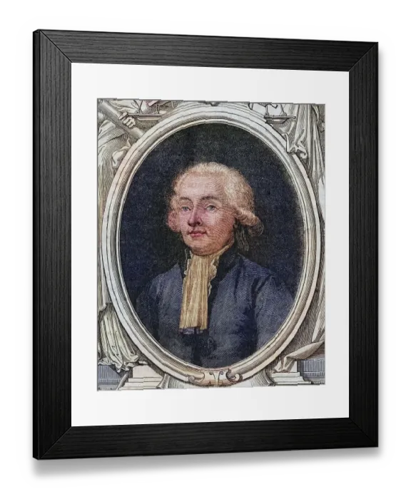 Framed Print : Isaac Rene Guy Le Chapelier (born 12 June 1754 in Rennes)