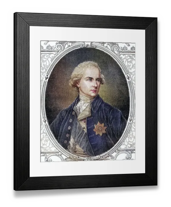 Framed Print : James Howard Harris, 1st Earl of Malmesbury (born 21 April 1746 in Salisbury)