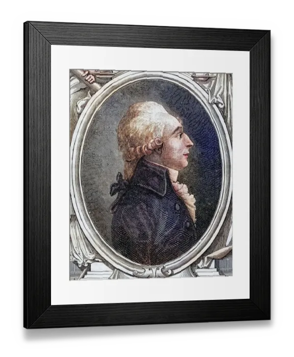 Framed Print : Johann Baptist Hermann Maria Baron de Cloots