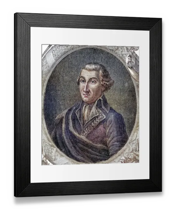 Framed Print : Jean Baptiste Camille de Canclaux (2 August 1740)