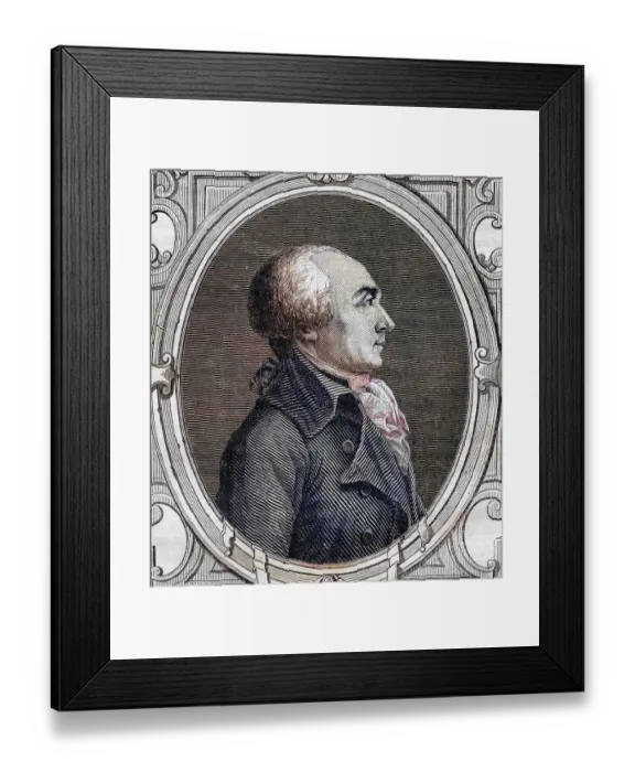 Framed Print : Jacques-Rene Hebert (born 15 November 1757 in Alencon died 24 March 1794 in Paris)