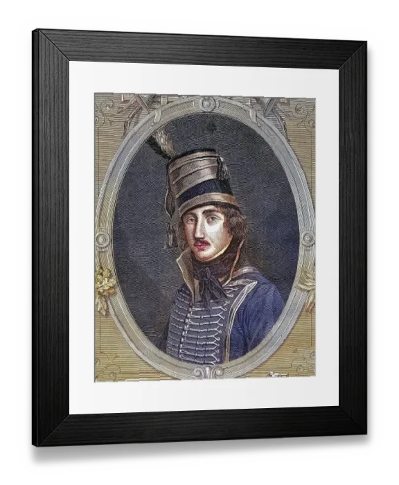 Framed Print : Francois Severin Desgraviers-Marceau (born 1 March 1769 in Chartres died 21 September 1796 in Altenkirchen)
