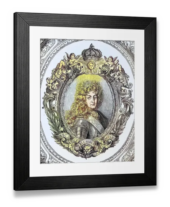 Framed Print : Louis XIV, French: Louis XIV (born 5 September 1638 in Saint-Germain-en-Laye Castle)