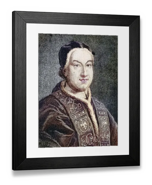 Framed Print : Pope Pius VI, 1717-1799, Historical