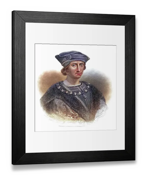 Framed Print : Charles VIII, 1470-1498, King of France (1483-98) Framed Print : Charles VIII, 1470-1498, King of France (1483-98)