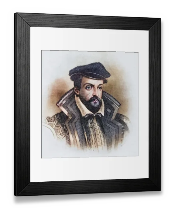 Framed Print : Gaspard de Coligny, 1519-1572, Admiral of France and Protestant leader