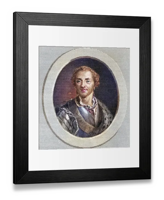 Framed Print : Hermann Moritz Count of Saxony