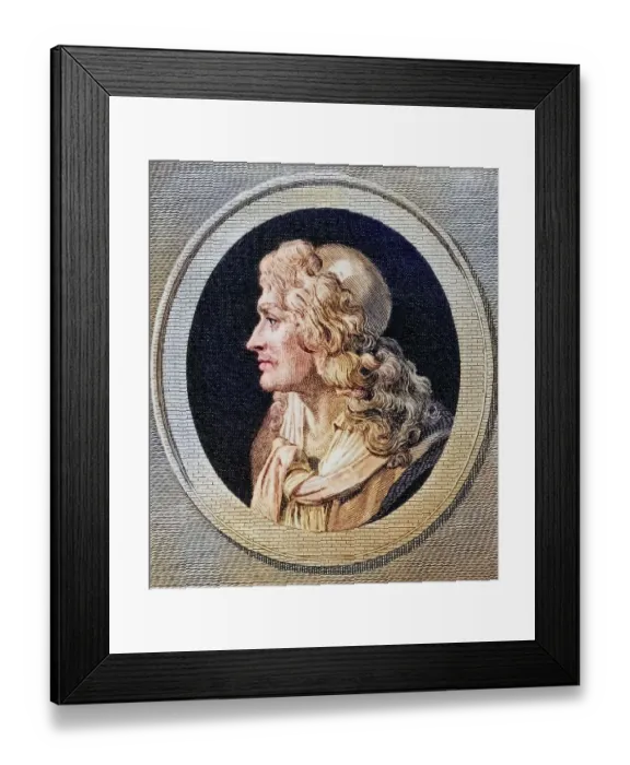Framed Print : Jean-Baptiste Poquelin alias Moliere (baptised 15 January 1622 in Paris)