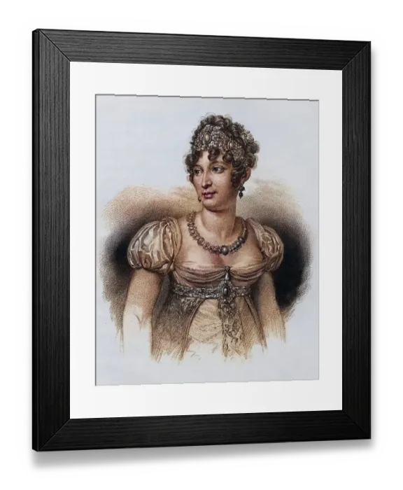 Framed Print : Caroline Murat nee Bonaparte (born 25 March 1782 in Ajaccio) Framed Print : Caroline Murat nee Bonaparte (born 25 March 1782 in Ajaccio)