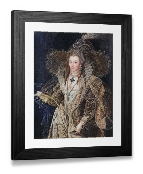 Framed Print : Elizabeth I, 1533-1603, Queen of England 1558-1603
