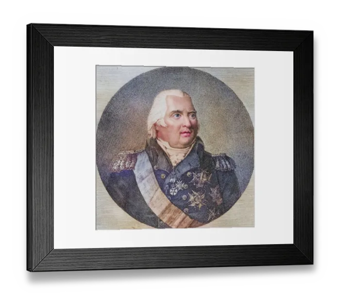 Framed Print : Louis XVIII, Louis-Stanislas-Xavier Framed Print : Louis XVIII, Louis-Stanislas-Xavier