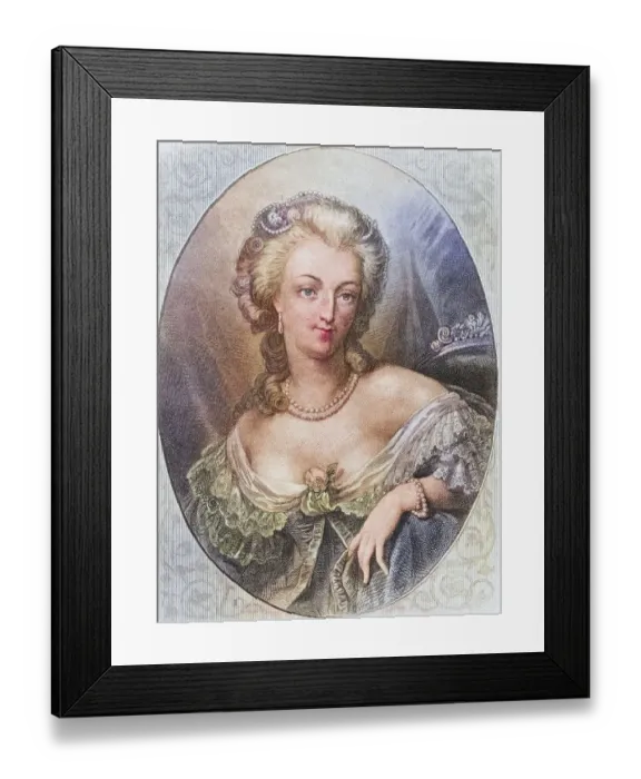 Framed Print : Marie-Antoinette (born 2 November 1755 in Vienna)