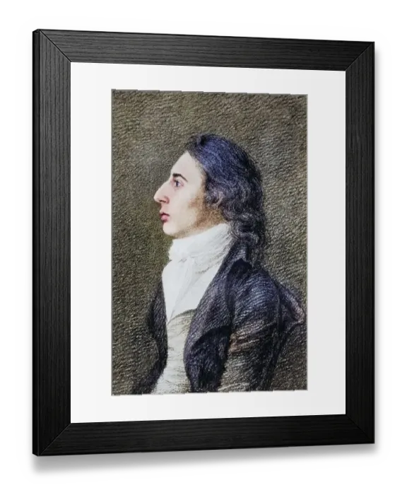 Framed Print : Robert Southey (born 12 August 1774 in Bristol)