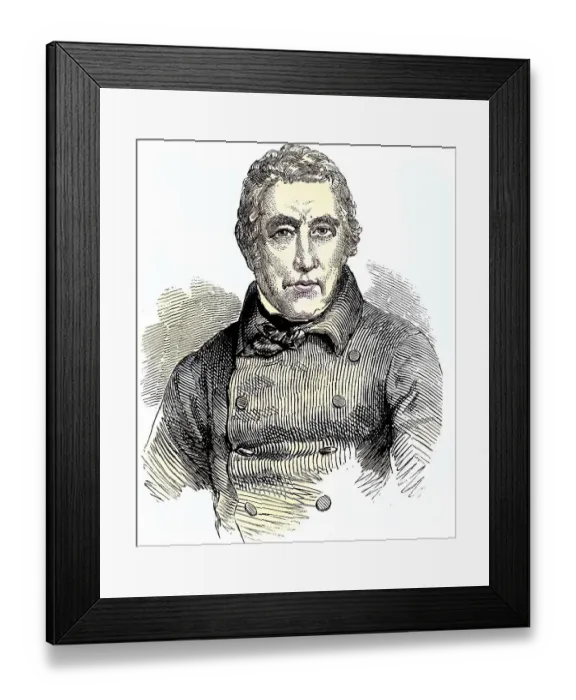 Framed Print : Sir John Barrow, 1st Baronet (born 19 June 1764 in Dragley Beck)