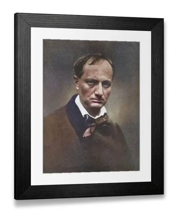 Framed Print : Charles-Pierre Baudelaire (born 9 April 1821 in Paris)